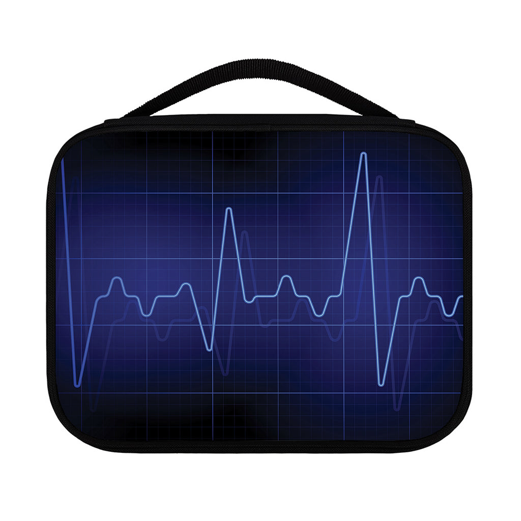 Blue Heartbeat Print Classic Bible Case