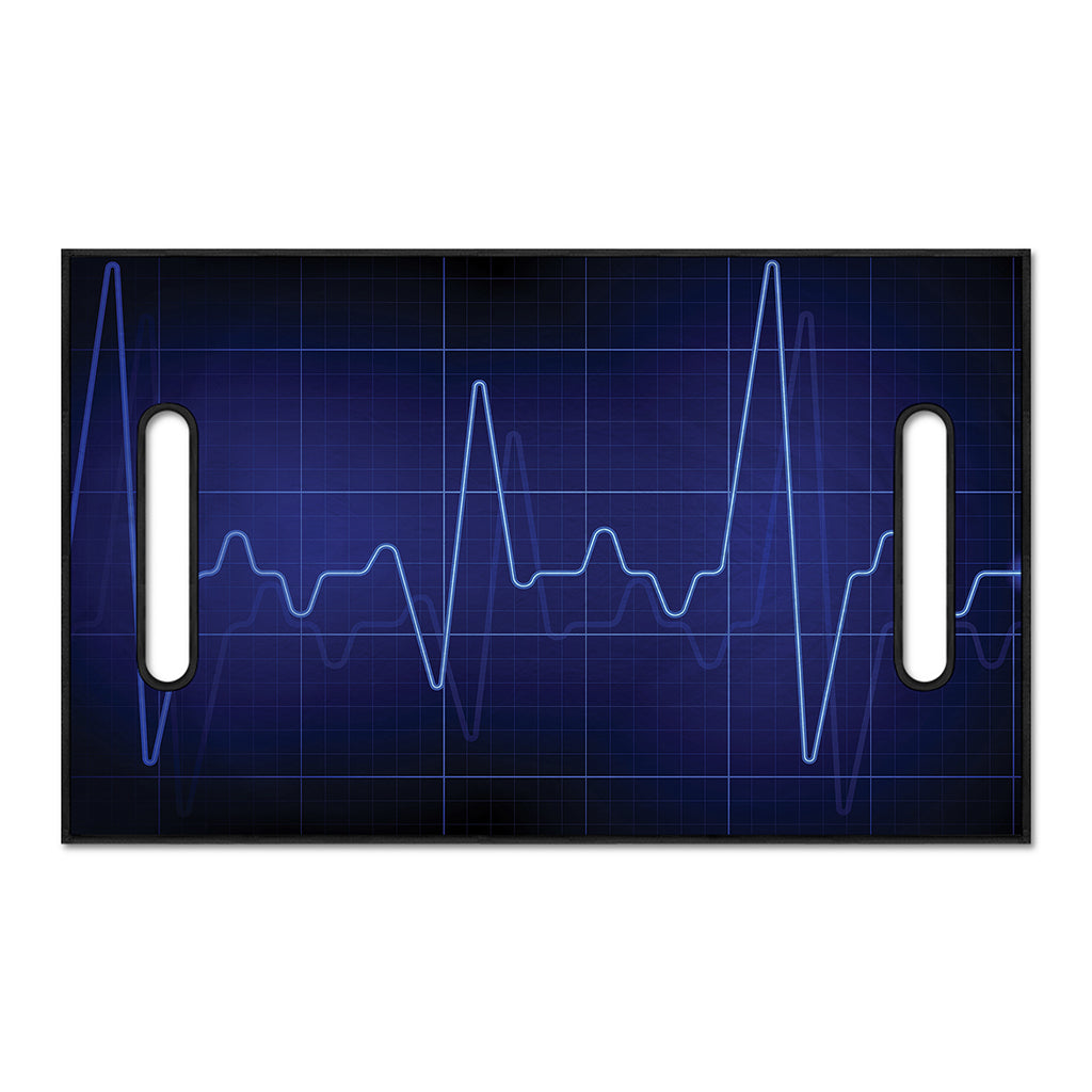 Blue Heartbeat Print Golf Cart Seat Cover