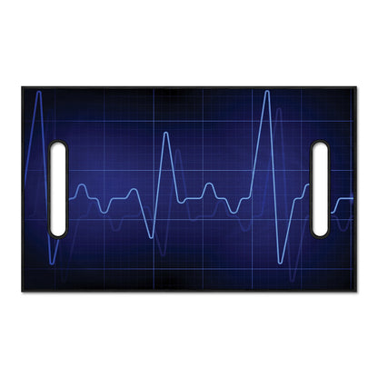 Blue Heartbeat Print Golf Cart Seat Cover