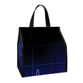 Blue Heartbeat Print Insulated Lunch Tote