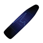 Blue Heartbeat Print Ironing Board Cover