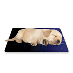 Blue Heartbeat Print Pet Cooling Mat Cover