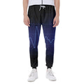 Blue Heartbeat Print Joggers