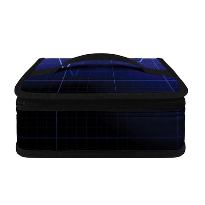 Blue Heartbeat Print Small Lunch Bag