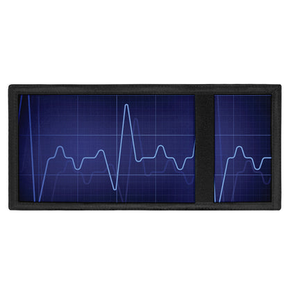 Blue Heartbeat Print Trifold Wallet
