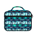 Blue Hibiscus Palm Tree Pattern Print Briefcase Bible Bag