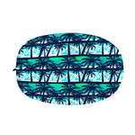 Blue Hibiscus Palm Tree Pattern Print Car Side Mirror Covers