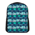 Blue Hibiscus Palm Tree Pattern Print Casual Backpack