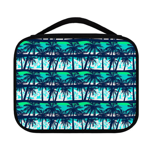 Blue Hibiscus Palm Tree Pattern Print Classic Bible Case