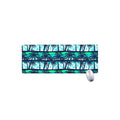 Blue Hibiscus Palm Tree Pattern Print Extended Mouse Pad