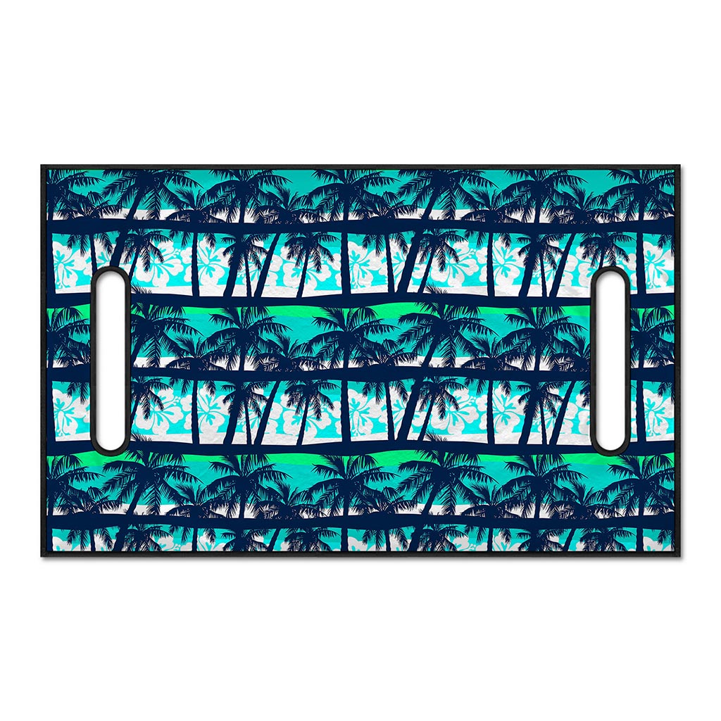 Blue Hibiscus Palm Tree Pattern Print Golf Cart Seat Cover