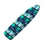 Blue Hibiscus Palm Tree Pattern Print Ironing Board Cover