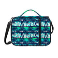 Blue Hibiscus Palm Tree Pattern Print Shoulder Strap Bible Bag