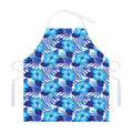 Blue Hibiscus Tropical Pattern Print Adjustable Apron