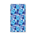 Blue Hibiscus Tropical Pattern Print Baby Crib Sheet