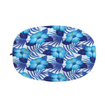 Blue Hibiscus Tropical Pattern Print Car Side Mirror Covers