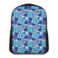 Blue Hibiscus Tropical Pattern Print Casual Backpack