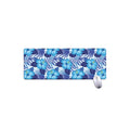 Blue Hibiscus Tropical Pattern Print Extended Mouse Pad