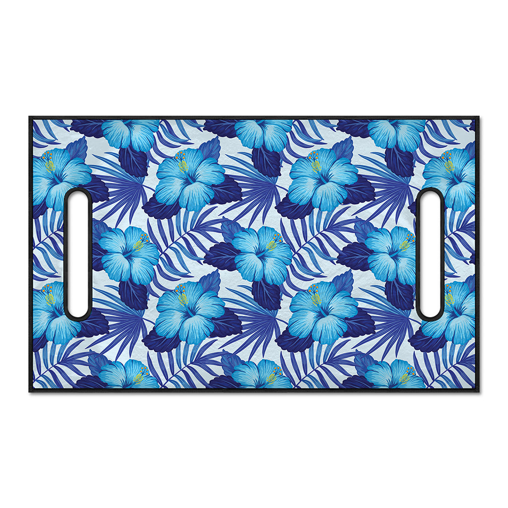 Blue Hibiscus Tropical Pattern Print Golf Cart Seat Cover