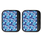 Blue Hibiscus Tropical Pattern Print Handle Covers