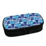 Blue Hibiscus Tropical Pattern Print Insulin Cooler Travel Case
