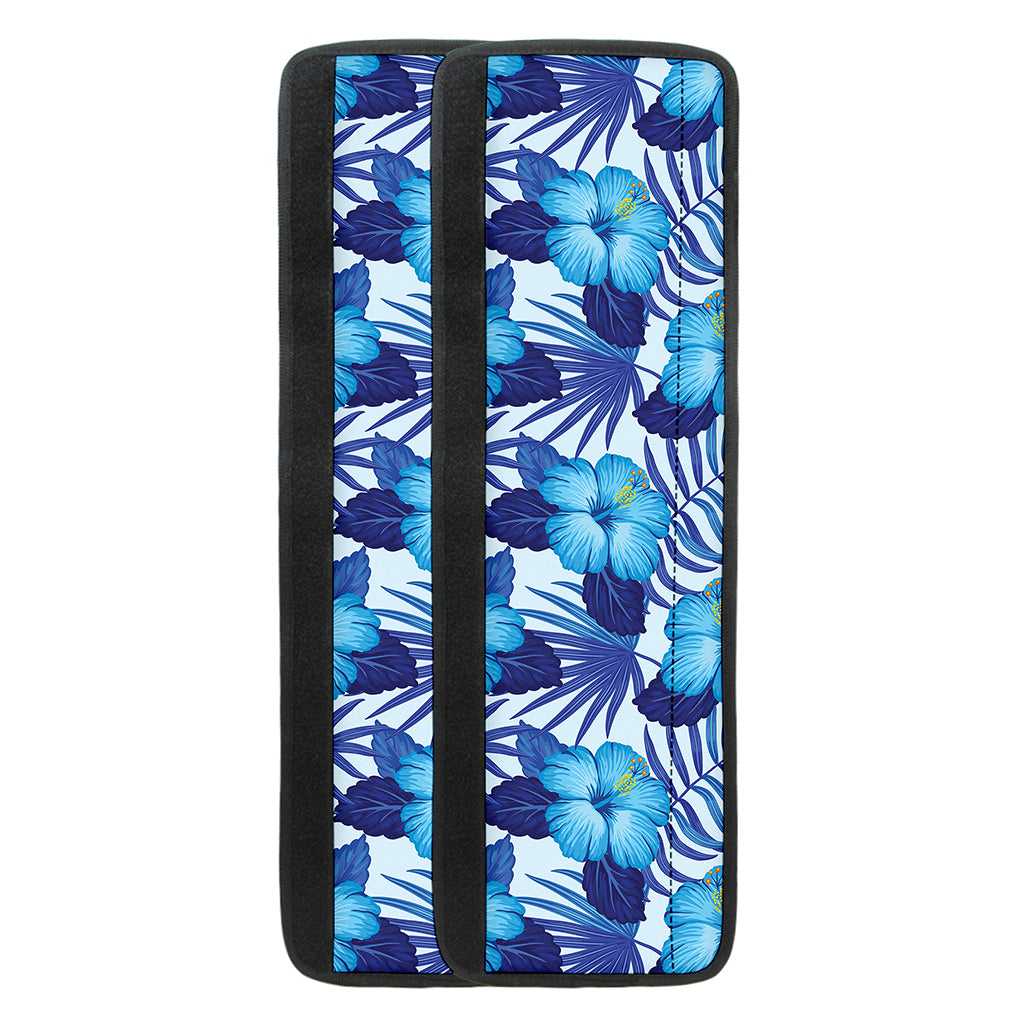 Blue Hibiscus Tropical Pattern Print Refrigerator Handle Covers