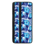 Blue Hibiscus Tropical Pattern Print Refrigerator Handle Covers