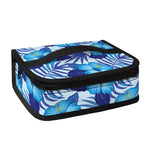 Blue Hibiscus Tropical Pattern Print Small Lunch Bag