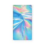 Blue Holographic Print Baby Crib Sheet