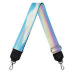 Blue Holographic Print Bag Strap