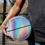 Blue Holographic Print Basketball
