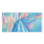 Blue Holographic Print Beach Towel