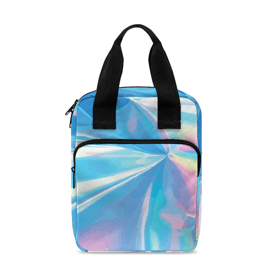 Blue Holographic Print Bible Tote Bag