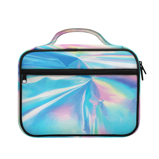 Blue Holographic Print Briefcase Bible Bag