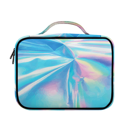 Blue Holographic Print Briefcase Bible Bag