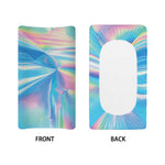 Blue Holographic Print Changing Pad Cover