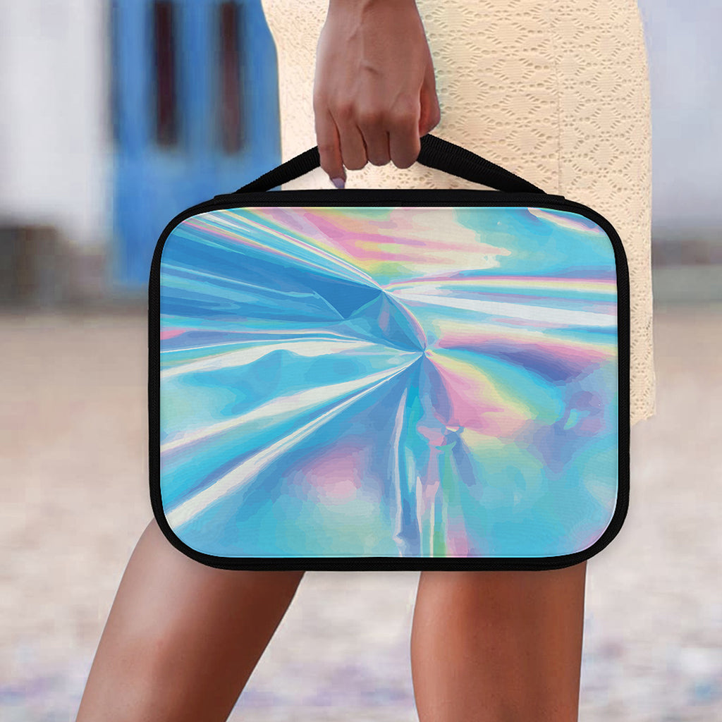 Blue Holographic Print Classic Bible Case