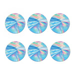 Blue Holographic Print Coaster Set