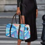 Blue Holographic Print Duffle Bag