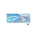 Blue Holographic Print Extended Mouse Pad