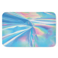 Blue Holographic Print Indoor Door Mat