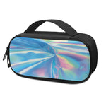 Blue Holographic Print Insulin Cooler Travel Case