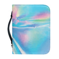 Blue Holographic Print Leather Bible Cover