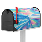 Blue Holographic Print Mailbox Cover
