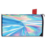Blue Holographic Print Mailbox Cover