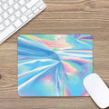 Blue Holographic Print Mouse Pad