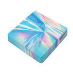 Blue Holographic Print Outdoor Seat Cushion Cover