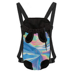 Blue Holographic Print Pet Carrier Backpack