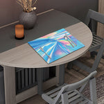 Blue Holographic Print Placemat