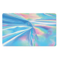 Blue Holographic Print Polyester Doormat